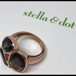 Stella & Dot Trilogy Cocktail Ring Retired